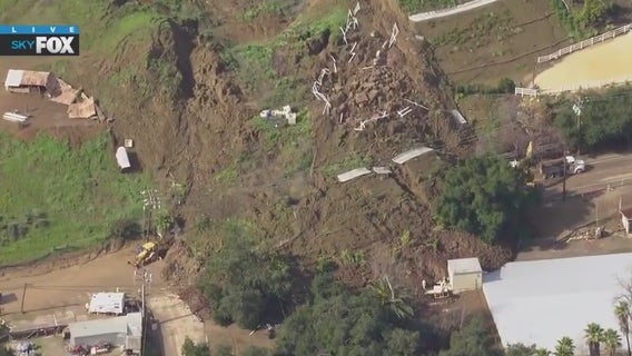 Mudslide in Santa Paula shuts down SR-150