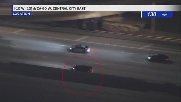 LA police chase: Suspect in Corvette tops speeds of 140 mph