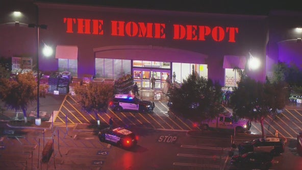 Man armed with saw inside Fontana Home Depot shot and killed by police