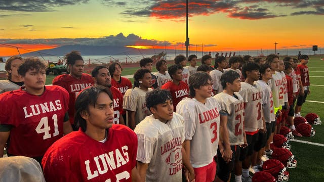 Lahaina high school football captains honored with Super Bowl trip