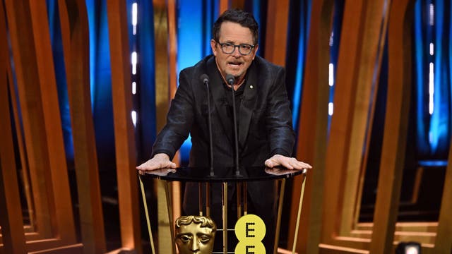 Michael J. Fox appears at BAFTAs to present best film, gets standing ovation