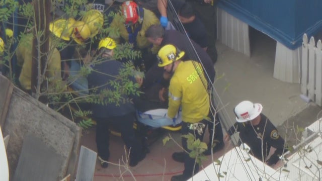 Fontana rescue: Woman survives after becoming trapped inside cesspool