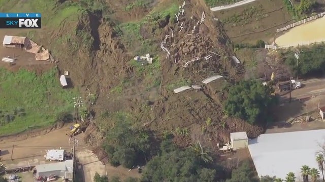 Mudslide in Santa Paula shuts down SR-150