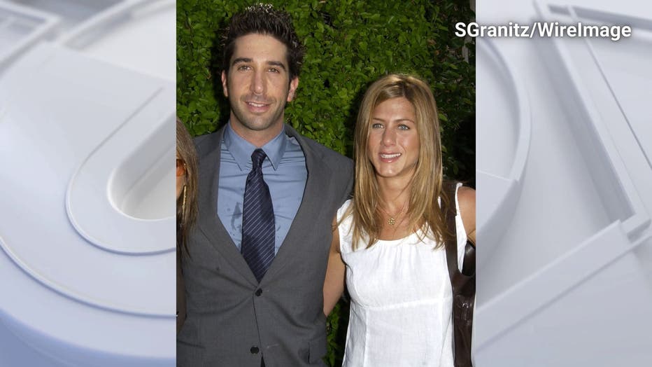David Schwimmer, Jennifer Aniston during Jennifer Aniston hosts the annual benefit for the Rape Treatment Center(RTC) of Santa Monica-UCLA Medical Center Center shot on 9-14-2003 at Greenacres in Beverly Hills, California, United States. (Photo by SGranitz/WireImage)