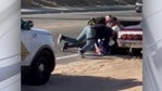 San Bernardino County deputies seen on video punching, kicking suspect in head