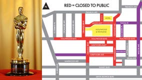 Oscars 2024 Hollywood road closures: See the maps
