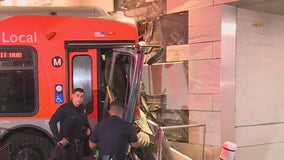 LA Metro passenger carjacks bus driver, slams into Ritz-Carlton hotel and parked cars