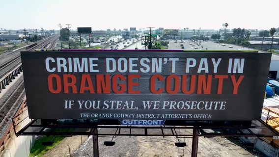 Billboards in LA, OC warn 'Crime doesn't pay in Orange County'