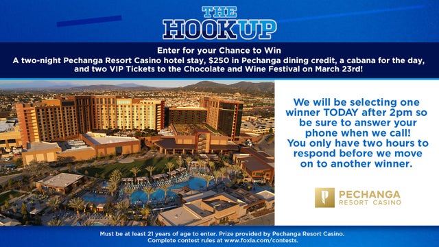 THE HOOKUP: 2-night Pechanga Resort stay, $250 in dining credit, 2 VIP tickets and more!