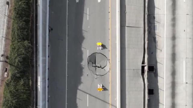 Skirball Center Drive off-ramps on 405 reopen after major sinkhole repaired