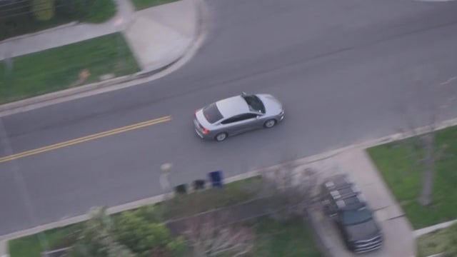 Driver leads undercover cop on dramatic police chase across LA's San Fernando Valley