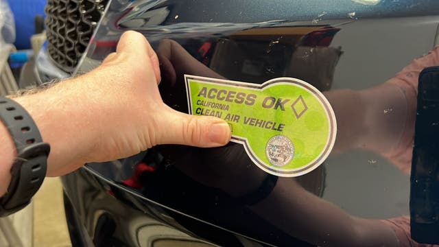 California DMV CAV decal application goes online