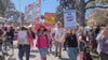 Pro-Palestine protesters rally at LA Times Festival of Books