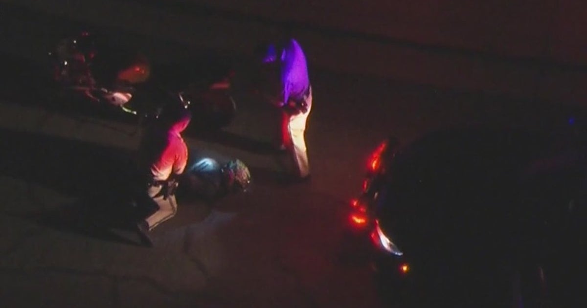 Motorcycle chase ends after rider surrenders in Ontario | FOX 11 Los ...