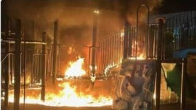 Arson fire damages Pomona playground