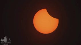 Eclipse wows stargazers at Griffith Observatory Monday