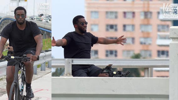Sean 'Diddy' Combs bikes around Miami Beach, appearing carefree days after federal raids