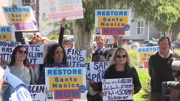 Santa Monica residents protest needle distribution in city parks