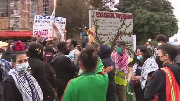 Protesters clash at UCLA campus during Pro-Palestinian demonstration