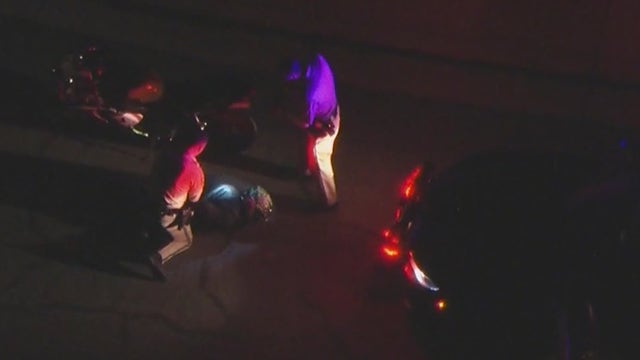 Motorcycle chase ends after rider surrenders in Ontario