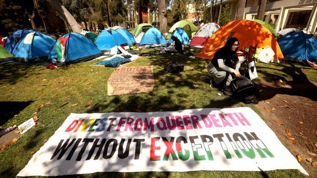 LAPD issues tactical alert during protest on USC campus