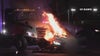 1 dead, 4 injured in Long Beach fiery pursuit crash
