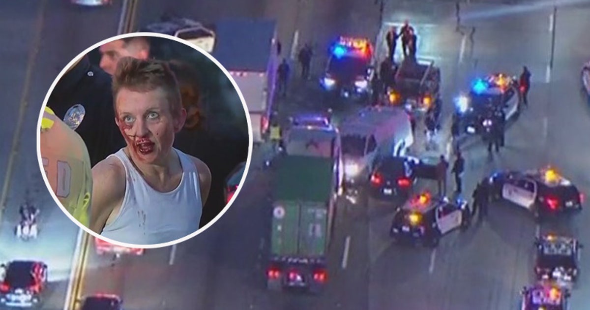 Wild police chase through LA began after woman got in screaming match ...