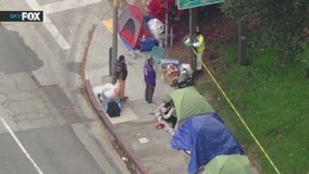 Operation to clear homeless encampment around historic El Pueblo underway