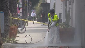 Homeless encampment moved out of Hollywood