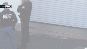 Giant spear found at double-murder scene at Santa Ana business park