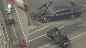 8 injured, including 4 children in multi-car Sylmar crash