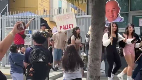 Mendez High School students stage walkout to protest missing principal, vice principal