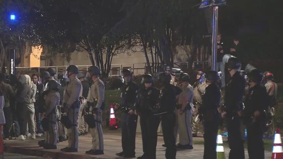 UCLA protests: LAPD arrives in riot gear 2 hours after violence erupts at pro-Palestinian encampment