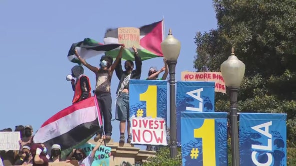 UCLA pro-Palestine protesters say encampment will stay up until demands are met