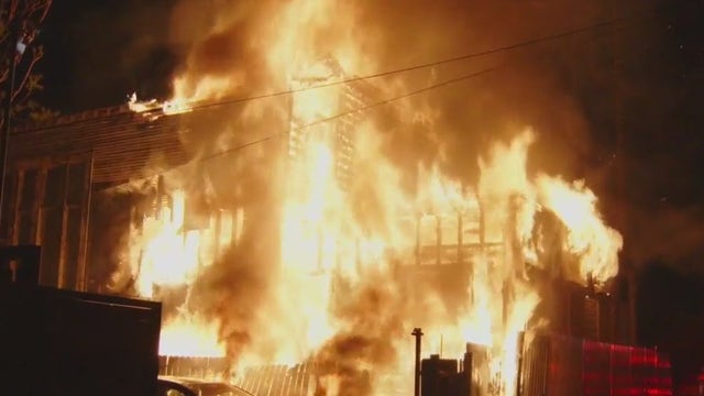 Historic South LA church goes up in flames