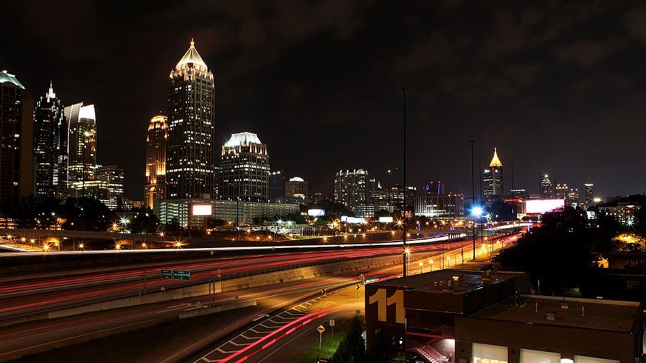 atlanta skyline and nightlife