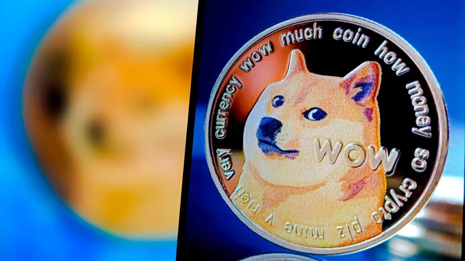 FILE - Dogecoin with a market capitalization of $31 billion, Suqian, Jiangsu Province, on March 30, 2024. (Photo credit: CFOTO/Future Publishing via Getty Images)