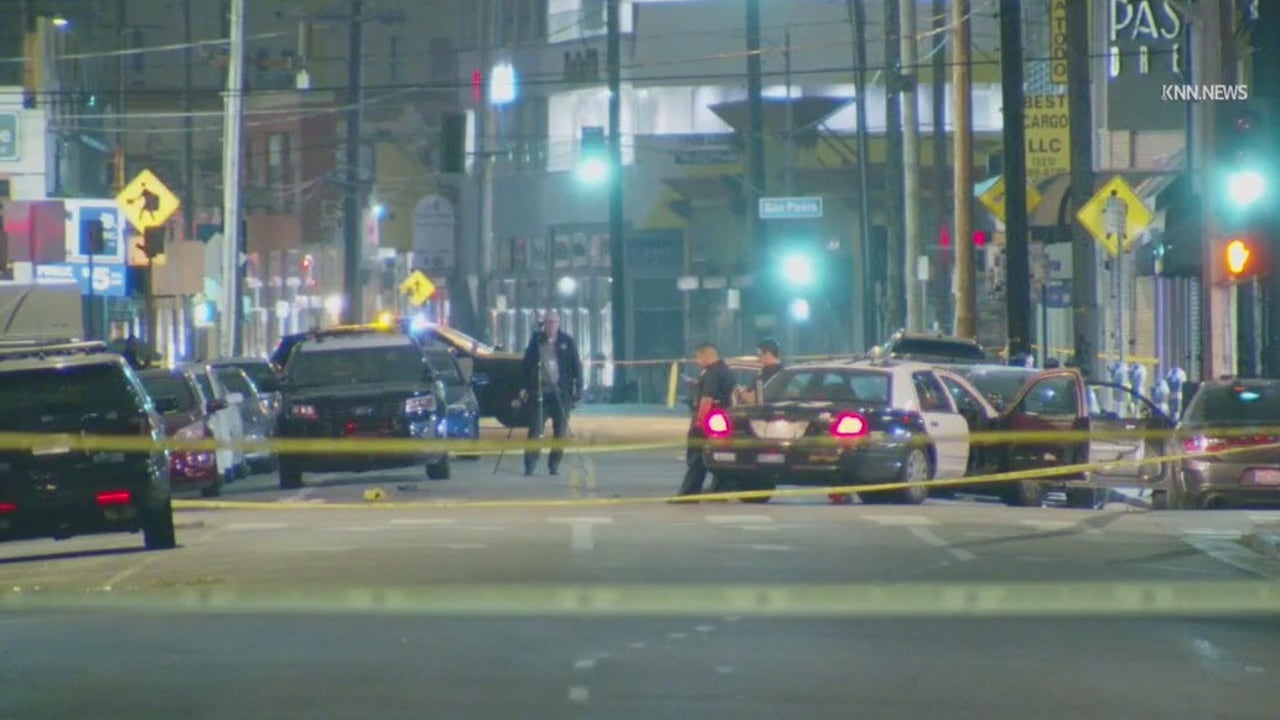 1 dead, 2 injured in downtown LA car-to-car shooting