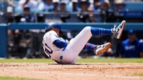 Dodgers star Mookie Betts suffers broken left hand
