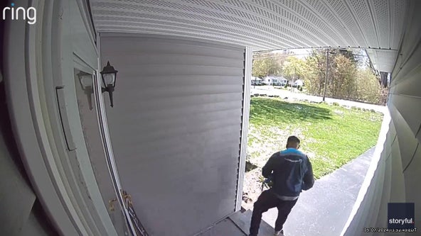 Video: 'Porch Pirate' disguised as delivery driver swipes package