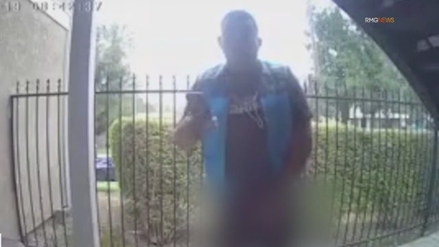 Amazon driver caught on camera peeing on Riverside porch
