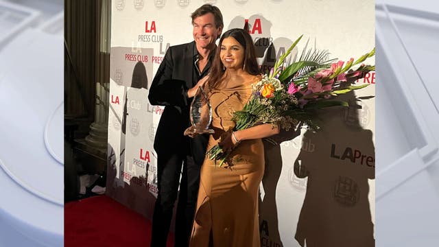 Amanda Salas receives LA Press Club President's Award