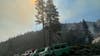 Fire in San Bernardino County forces evacuations at ski resort