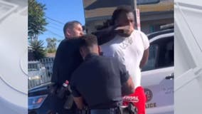 LAPD cop punches handcuffed man in South LA