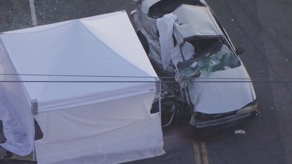 12-year-old girl killed, 9 others injured in South LA crash