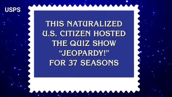 USPS honors 'Jeopardy!' icon Alex Trebek with stamp