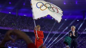 Olympic flag handed over from Paris to LA as host of 2028 Summer Games