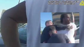 Handcuffed man punched by LAPD cop mid-arrest over apparent parking drama