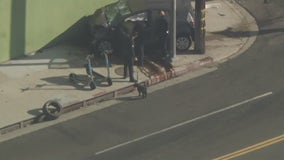 LAPD police chase leads to massive crash in Chinatown; 5 hospitalized