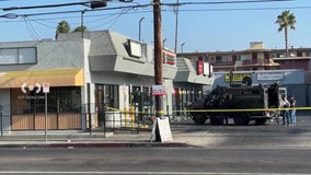 Suspect surrenders after hours-long barricade in Van Nuys 7-Eleven